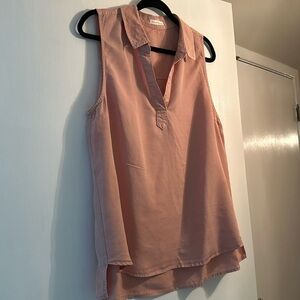 Light pink collared women’s blouse